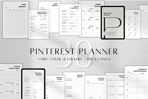 Digital Pinterest Marketing Planner