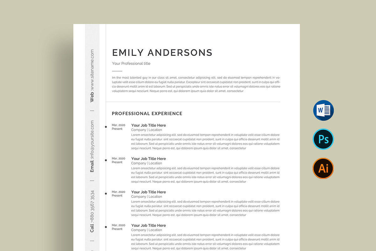 Resume, a Resume Template by paulresume (Photo 1 of 5)