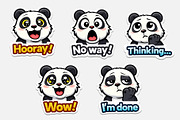Cute Animal Emoji Sticker Pack, an Animal Illustration by Black Cat Studio (Thumbnail 4 of 5)