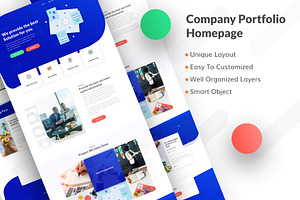 Company Portfolio Landing Page