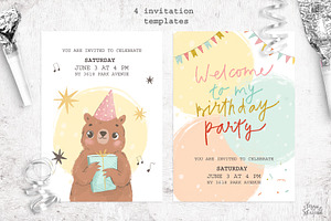 Birthday Clipart, Cards