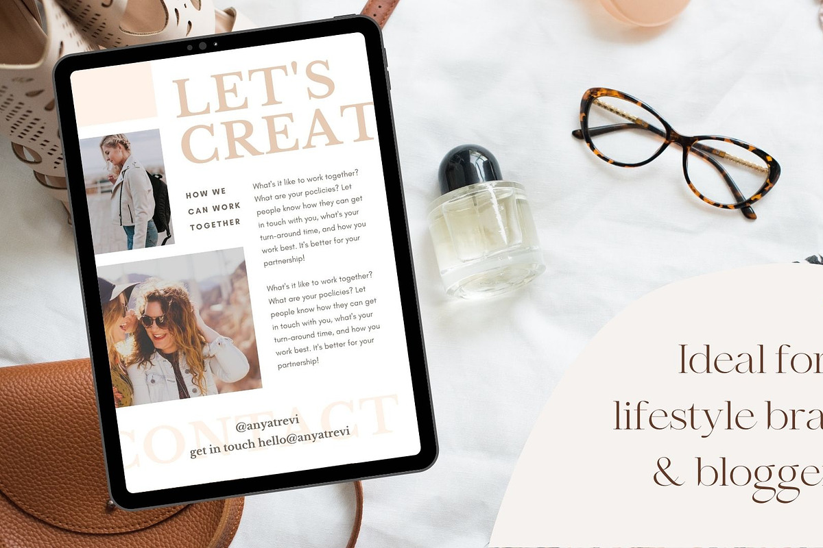 Anya Media Kit Canva Template, a Presentation Template by Creative Day (Photo 4 of 5)