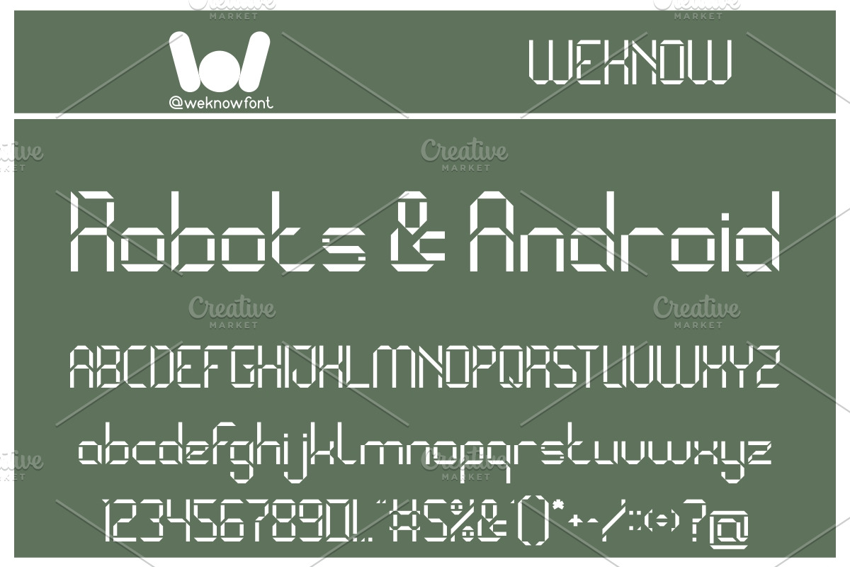 Binary Code font, a Font by weknow (Photo 2 of 4)