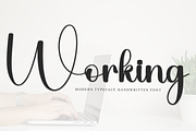 Working, a Handwritten Font by FreshTypeINK (Thumbnail 1 of 8)