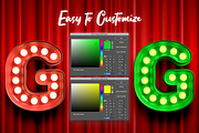 3D Lightbulb Sign Alphabet Kit, an Object Graphic by Weirdsgn Store (Thumbnail 4 of 8)