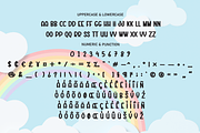 Rainbow Weekend | Script Font, a Script Font by Scratchones (Thumbnail 7 of 8)
