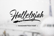 Hallelujah, a Script Font by Aantebas (Thumbnail 1 of 7)