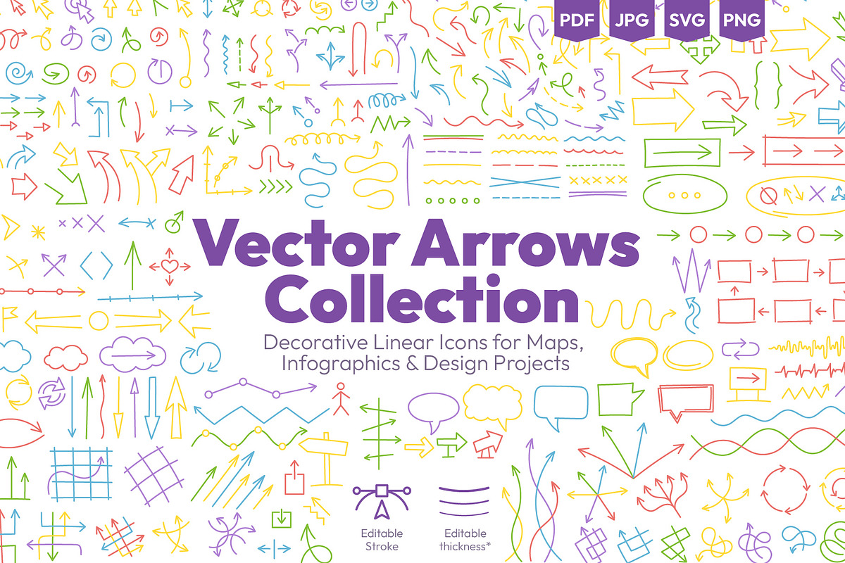 Vector Arrows Collection, an Object Graphic by Ilia Design (Photo 1 of 9)