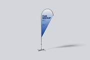 Teardrop Flag Banner Mockup, an Advertising Mockup by Gatamotion (Thumbnail 4 of 5)