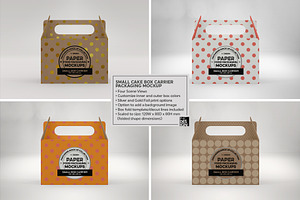 Small Box Carrier Packaging Mockup