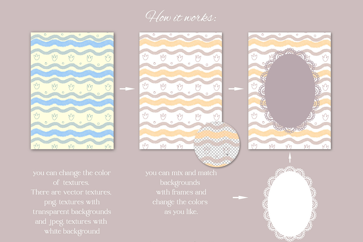 Whimsical Frames. Wedding Doodles., a Background Graphic by Designwork (Photo 6 of 13)