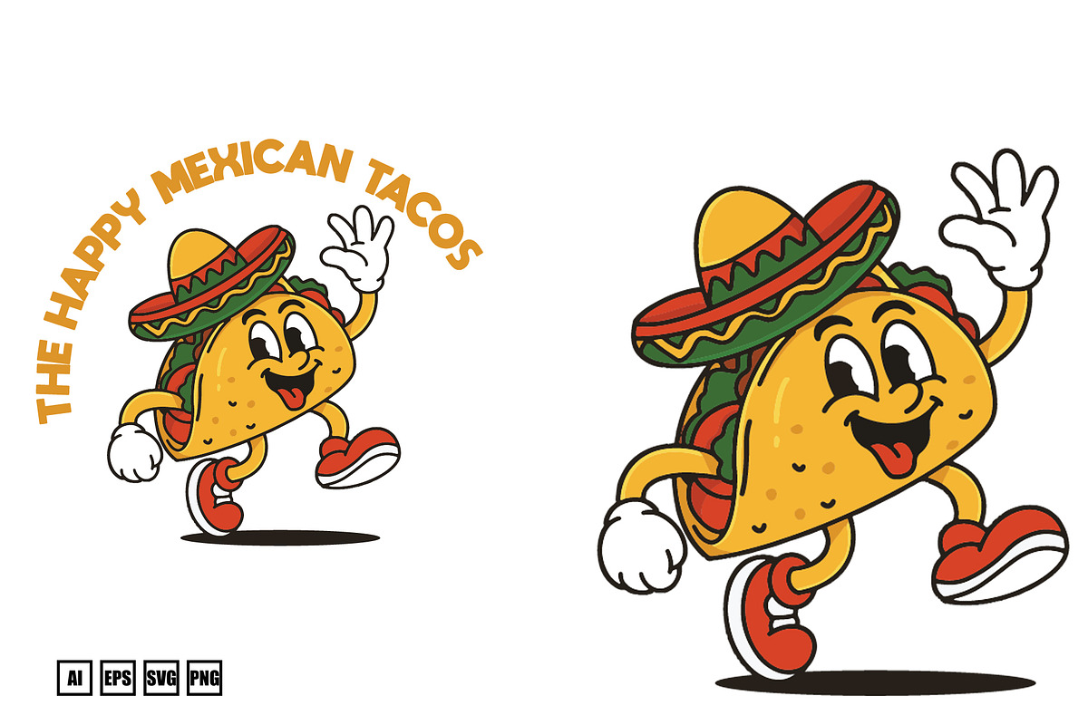 Set Mascot Taco, a Food Illustration by kalehstudio (Photo 2 of 5)