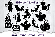 Halloween Earrings SVG Bundle, a Graphic by Cloud9DesignSVG (Thumbnail 1 of 3)