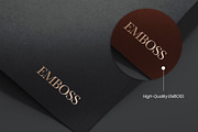 Gold Foil Emboss Logo Mockup, a Product Mockup by Graphic Xtreme (Thumbnail 2 of 3)