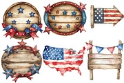 4th of July Blanks Signs Clipart, an Illustration by Designworld (Thumbnail 2 of 7)
