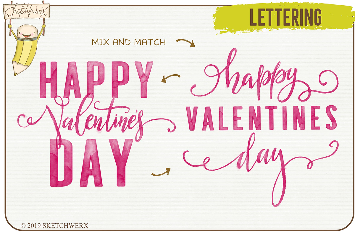 Watercolour Valentines Stamp Set, a Brush Add-On by SketchWerx (Photo 9 of 13)