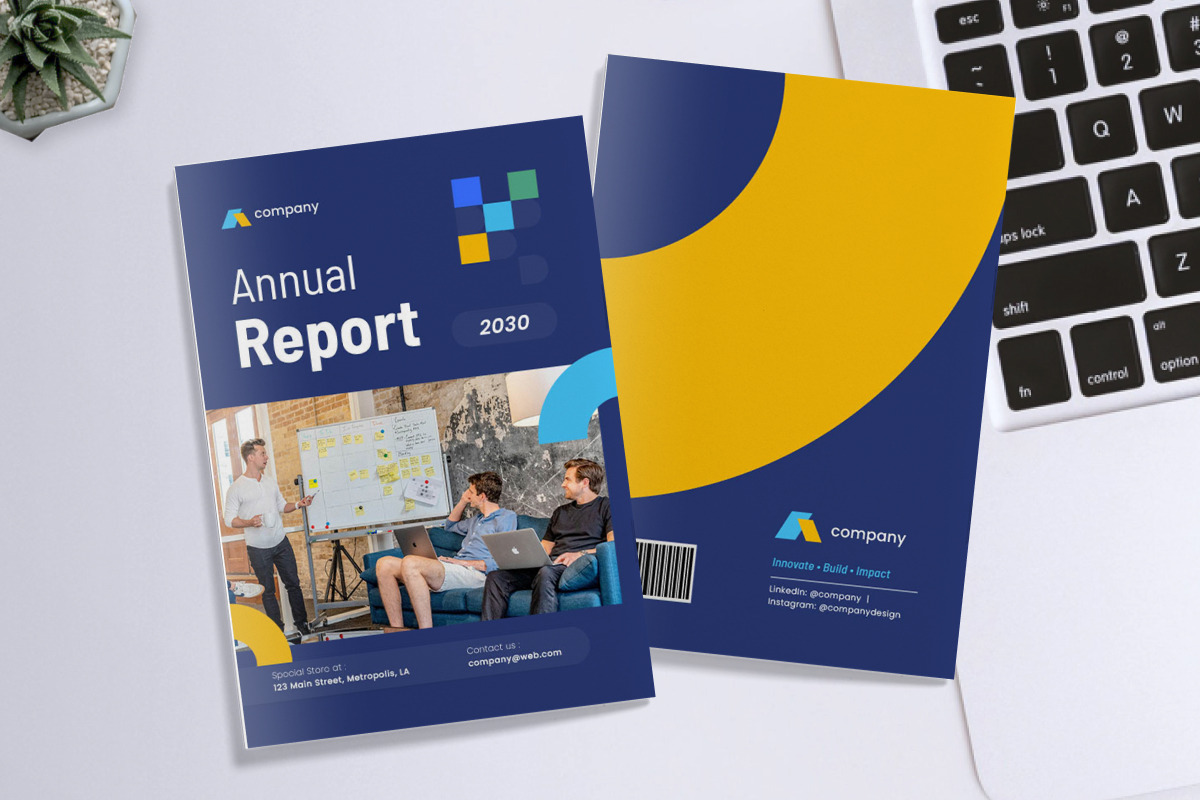 Startup Tech Annual Report Brochure, a Brochure Template by twinstd (Photo 6 of 6)