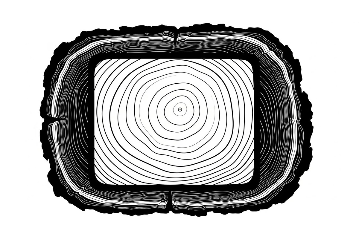 Rustic Wood Slice Frame Bundle, an Illustration by yasushie (Photo 7 of 31)