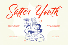 Sutter Youth Modern Brush Font