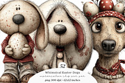 Whimsical Easter Dogs Clipart, an Illustration by SinaCreation (Thumbnail 1 of 11)