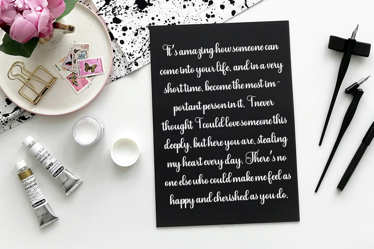 Lilyana Script, a Script Font by Natural Ink Studio (Photo 3 of 8)
