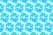 Playing Watercolor DOLPHINS, a Pattern Graphic by ekaart (Thumbnail 6 of 6)