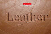Premium Leather Text Effect One in 4, a Layer Style Add-On by Design Fly (Thumbnail 3 of 4)