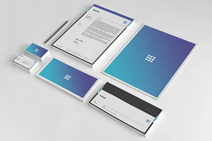 Brand Identity Stationery Template, a Stationery Template by retrographix