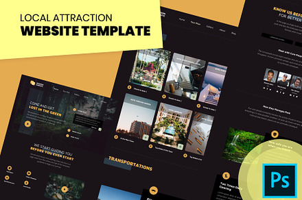 Local Attraction Website Template