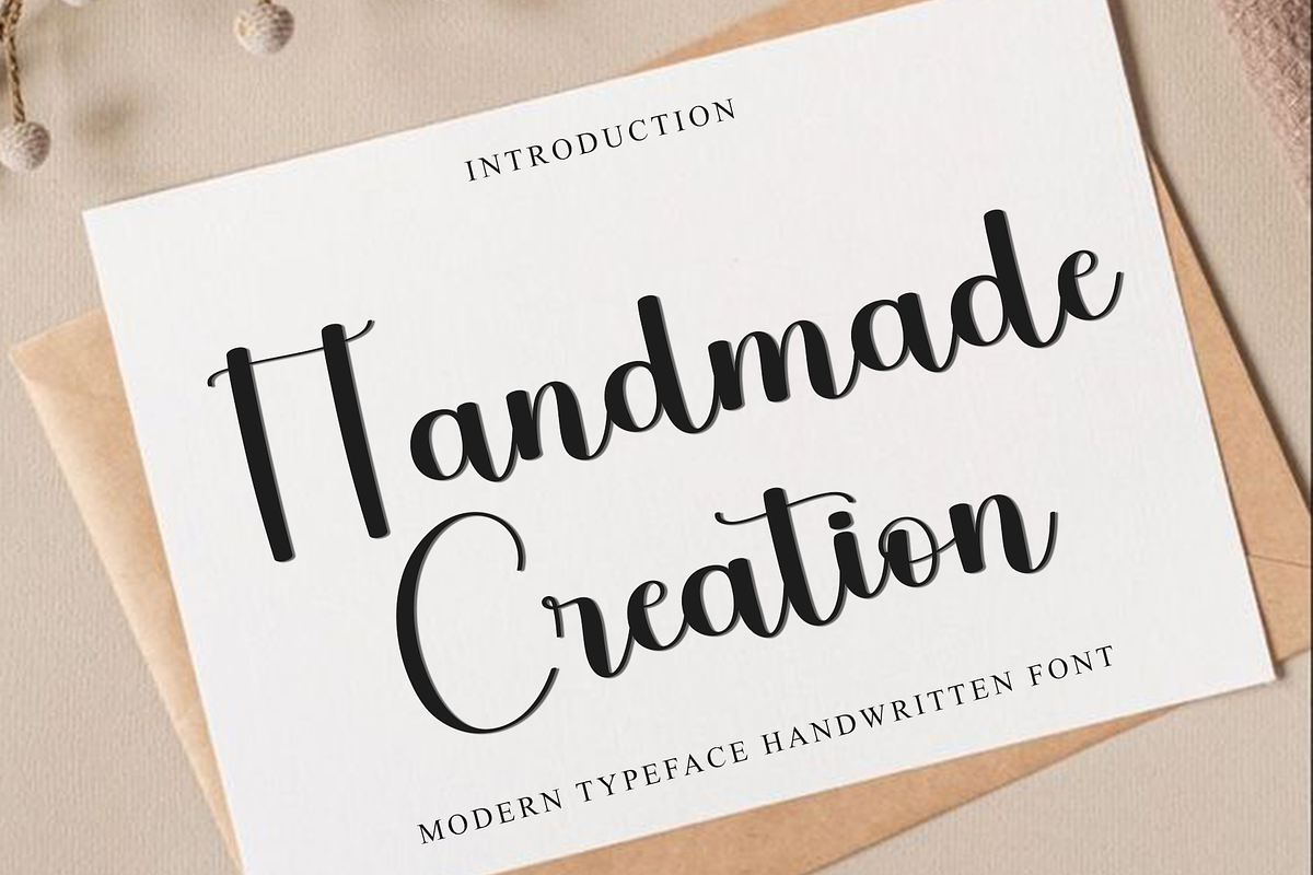 Handmade Creation, a Handwritten Font by FreshTypeINK (Photo 1 of 8)