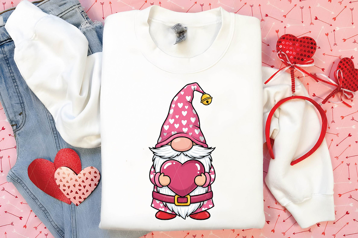Valentine Gnomes PNG, Valentines Day, an Illustration by DreamPrint404 (Photo 4 of 8)