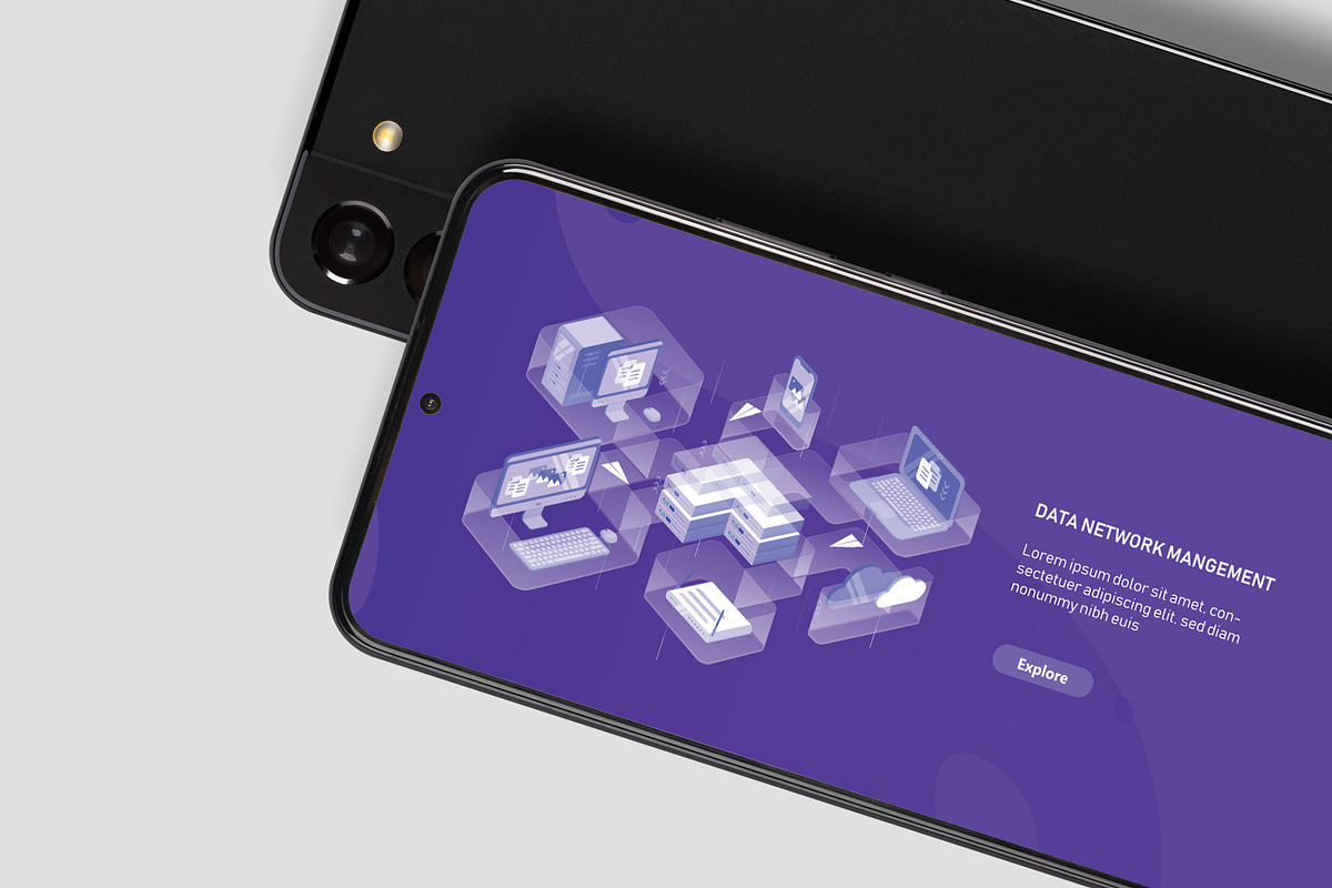 Data network management concept, a Technology Illustration by Good Studio (Photo 3 of 3)