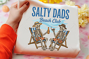Funny Skeleton Salty Dads Beach Club, an Illustration by OK Design (Thumbnail 3 of 5)