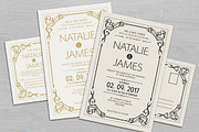 Simple Wedding Invitation & RSVP, an Invitation Template by DesignWorkz (Thumbnail 1 of 2)