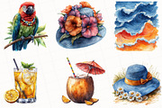 Funky Summer Clipart, an Illustration by OK Design (Thumbnail 5 of 5)