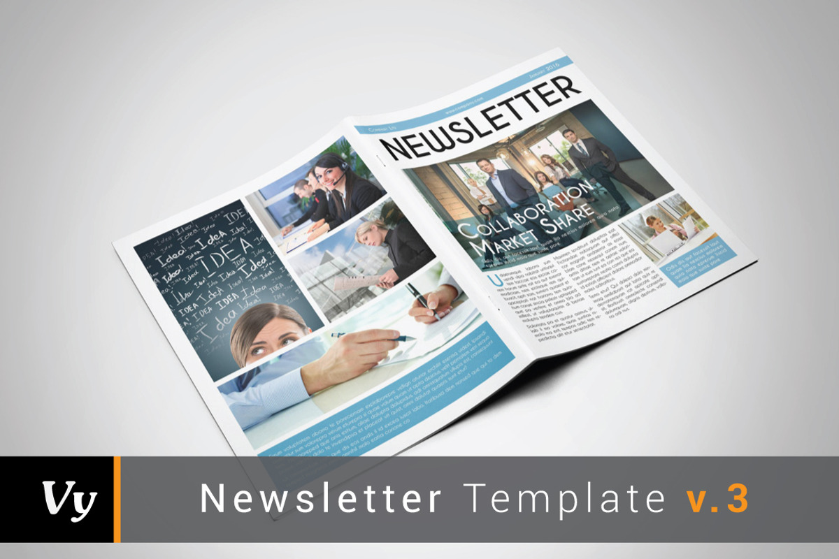 Multipurpose Newsletter Template, a Brochure Template by voryu (Photo 1 of 5)