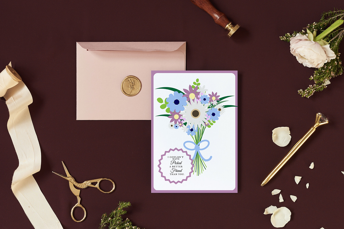 Flower Bouquet, a Seasonal Illustration by Raafeya's Crafts (Photo 3 of 3)