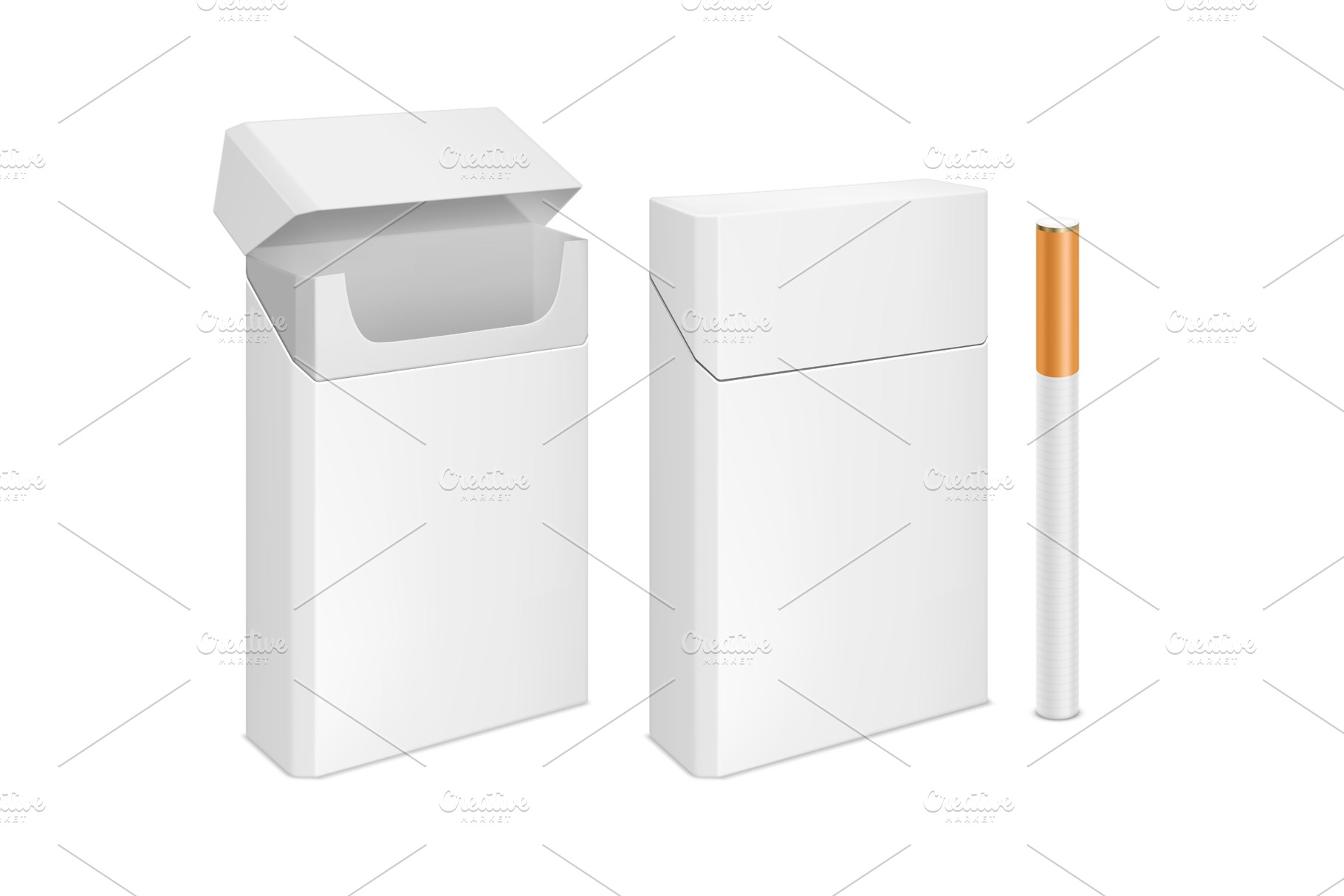 Cigarettes pack box in 3d, an Abstract Photo by GenziWorkshop