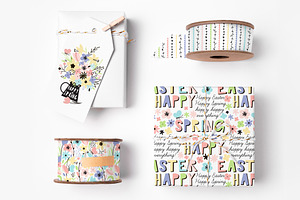 Easter Spring Cute Graphic Set