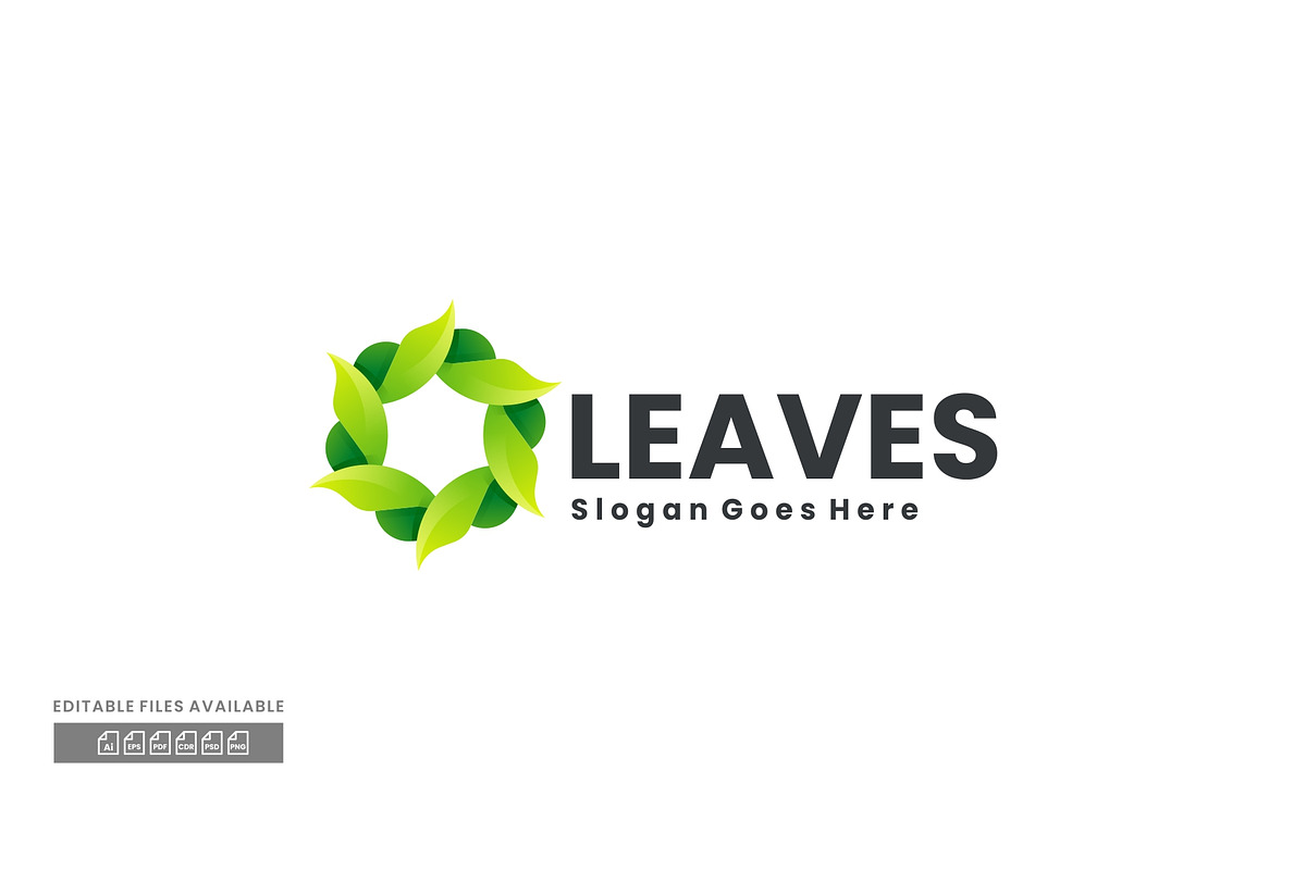 Leaves Gradient Colorful Logo, a Branding & Logo Template by ivan_artnivora