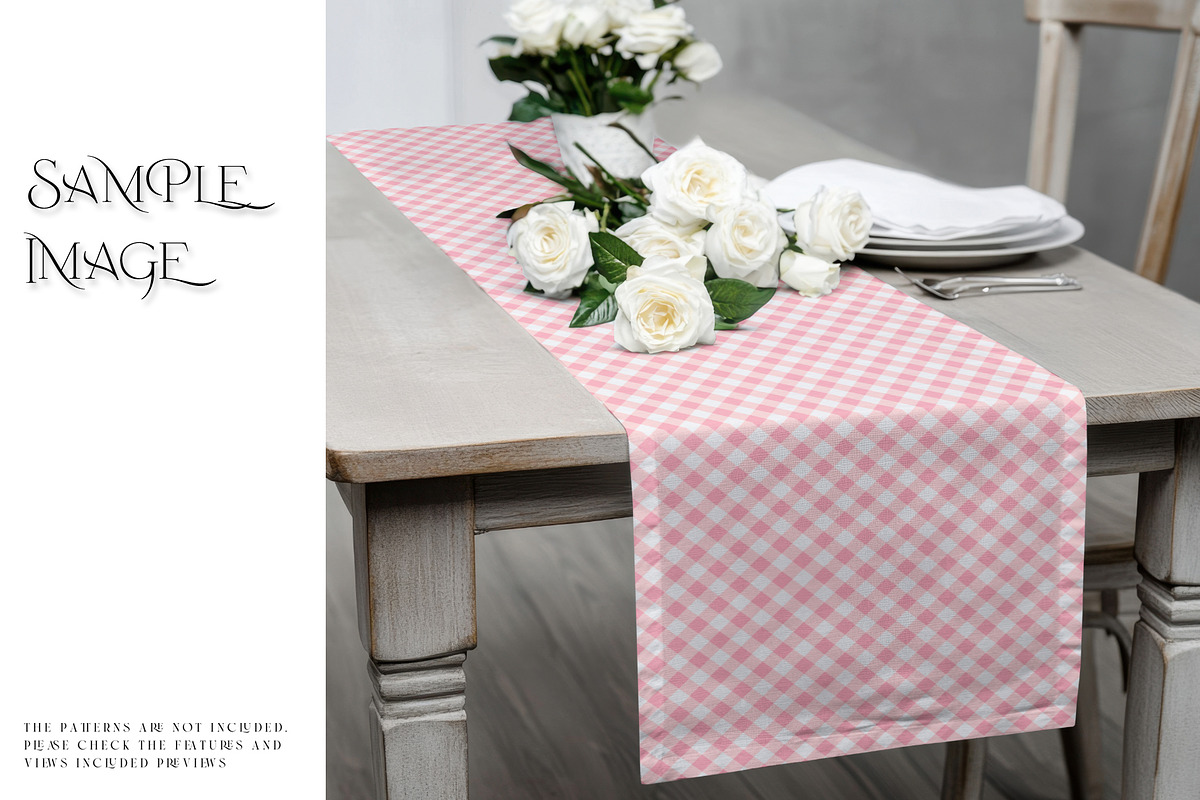 Table Runner with Smart Objects, a Product Mockup by mock-ups (Photo 13 of 13)