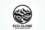 60 Eco Globe Landscape Silhouette, a Technology Illustration by Amazin_art (Thumbnail 47 of 49)