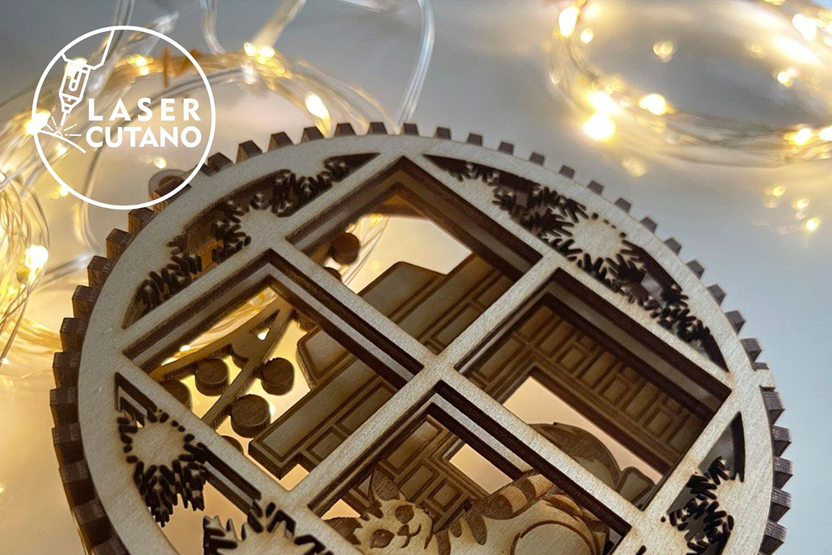 CHRISTMAS ORNAMENTS Multilayer File, a Templates & Theme by LaserCutano (Photo 9 of 10)