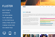 Fluster Multi-Purpose Template, a Bootstrap Template by FWPolice (Thumbnail 1 of 5)
