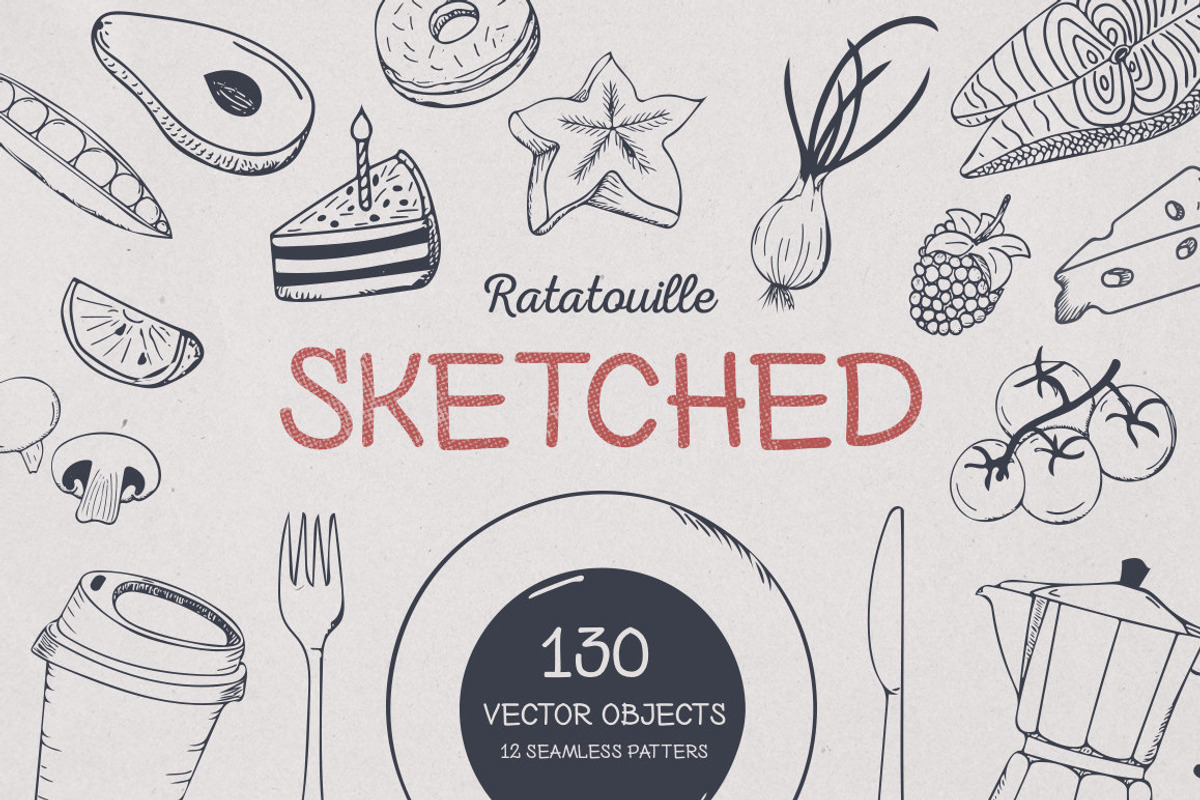 Ratatouille Sketched, a Food Illustration by Creative Veila (Photo 1 of 16)