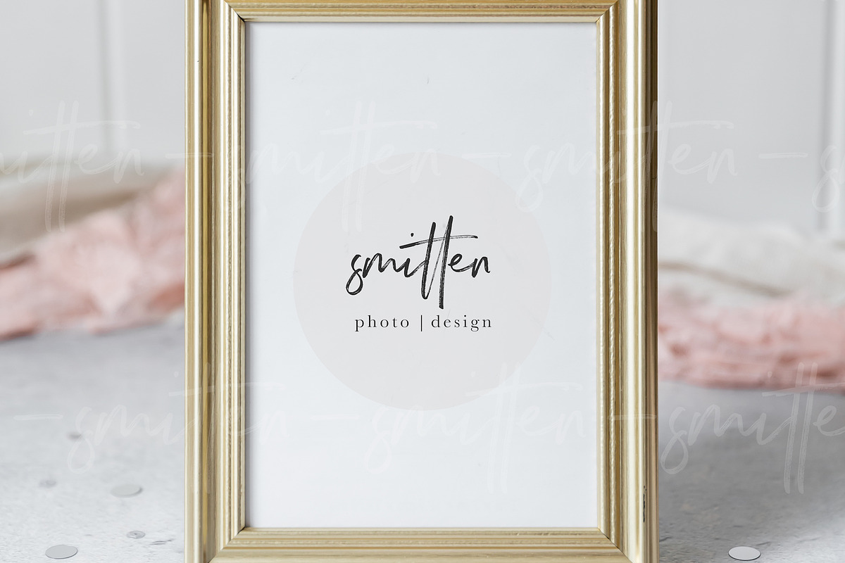 Gold frame mockup  styled stock stock photo containing stock photography and, an Arts & Entertainment Photo by Smitten Photo & Design (Photo 2 of 3)