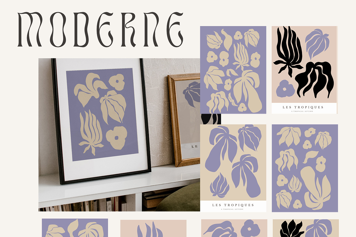 Retro Flower Autumn Poster Bundle, an Illustration by Laras Wonderland (Photo 5 of 12)