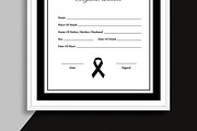 Death Certificate Template, a Stationery Template by MightyDesign (Thumbnail 3 of 7)