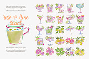 cocktail watercolor clipart set, a Decorative Illustration by Patishop Art (Thumbnail 6 of 10)