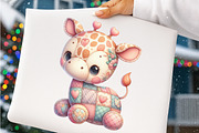 Valentine Patchwork Animal Clipart, an Illustration by SinaCreation (Thumbnail 7 of 11)